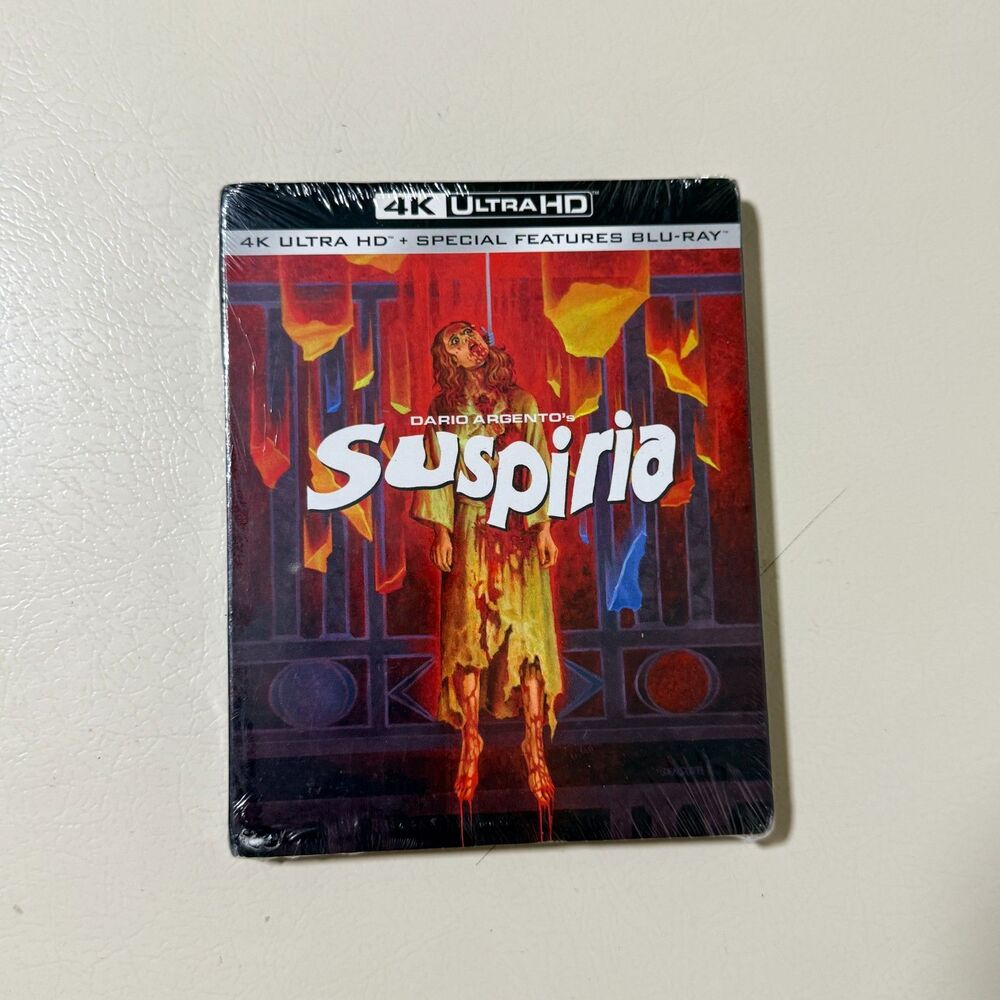 Suspiria 1977 4K Synapse Films Edition With Slipcover NEW